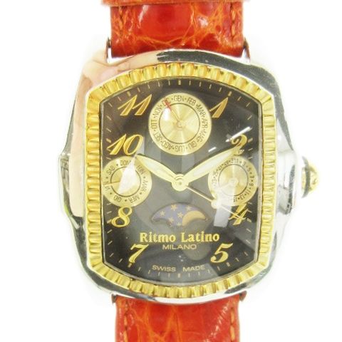 稼動品　リトモラティーノ　ドームガラス　太陽デザイン　腕時計 稼動品 リトモラティーノ ドームガラス 太陽デザイン 腕時計