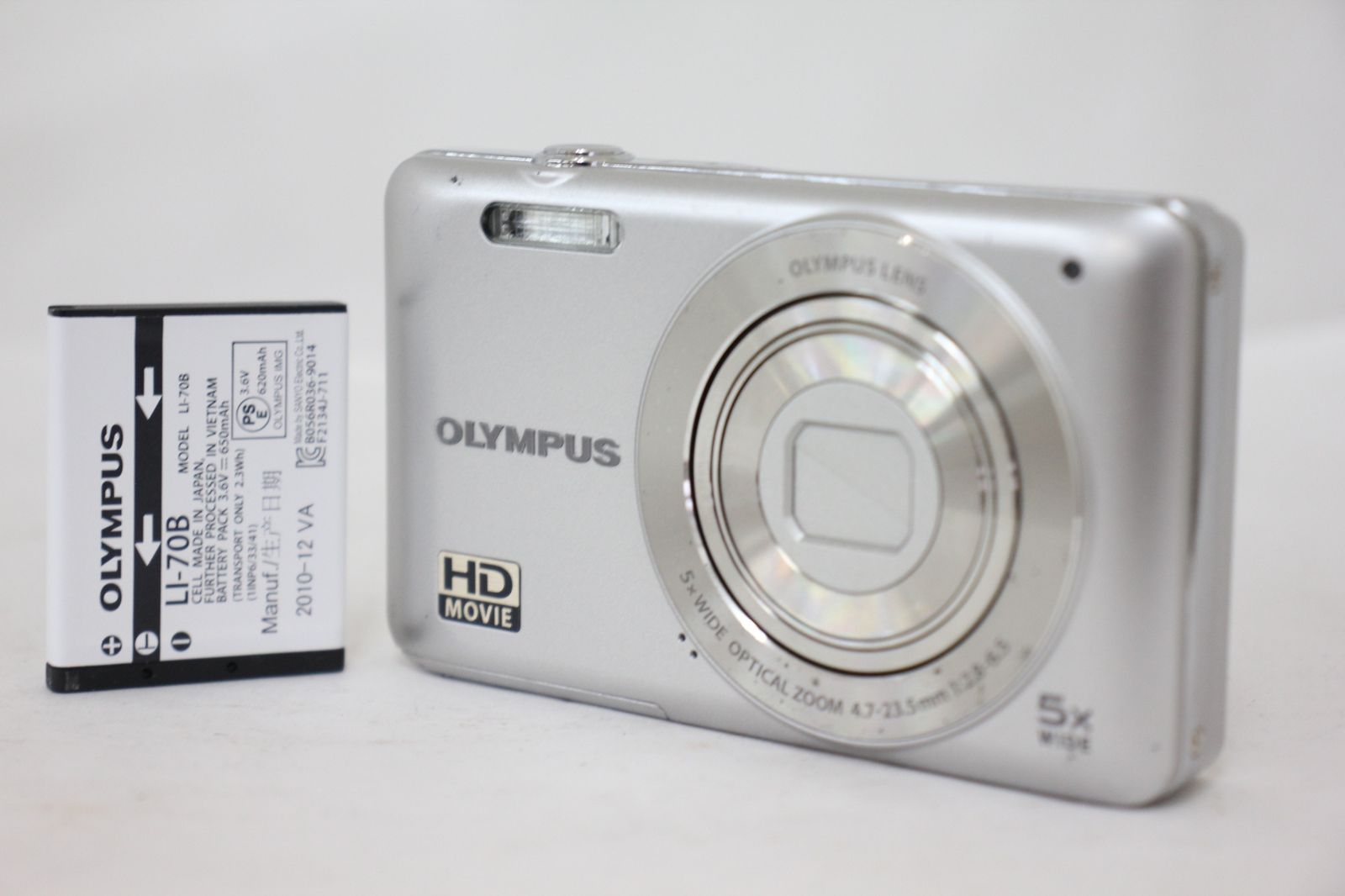 返品保証】 オリンパス Olympus VG-120 5x バッテリー付き コンパクト