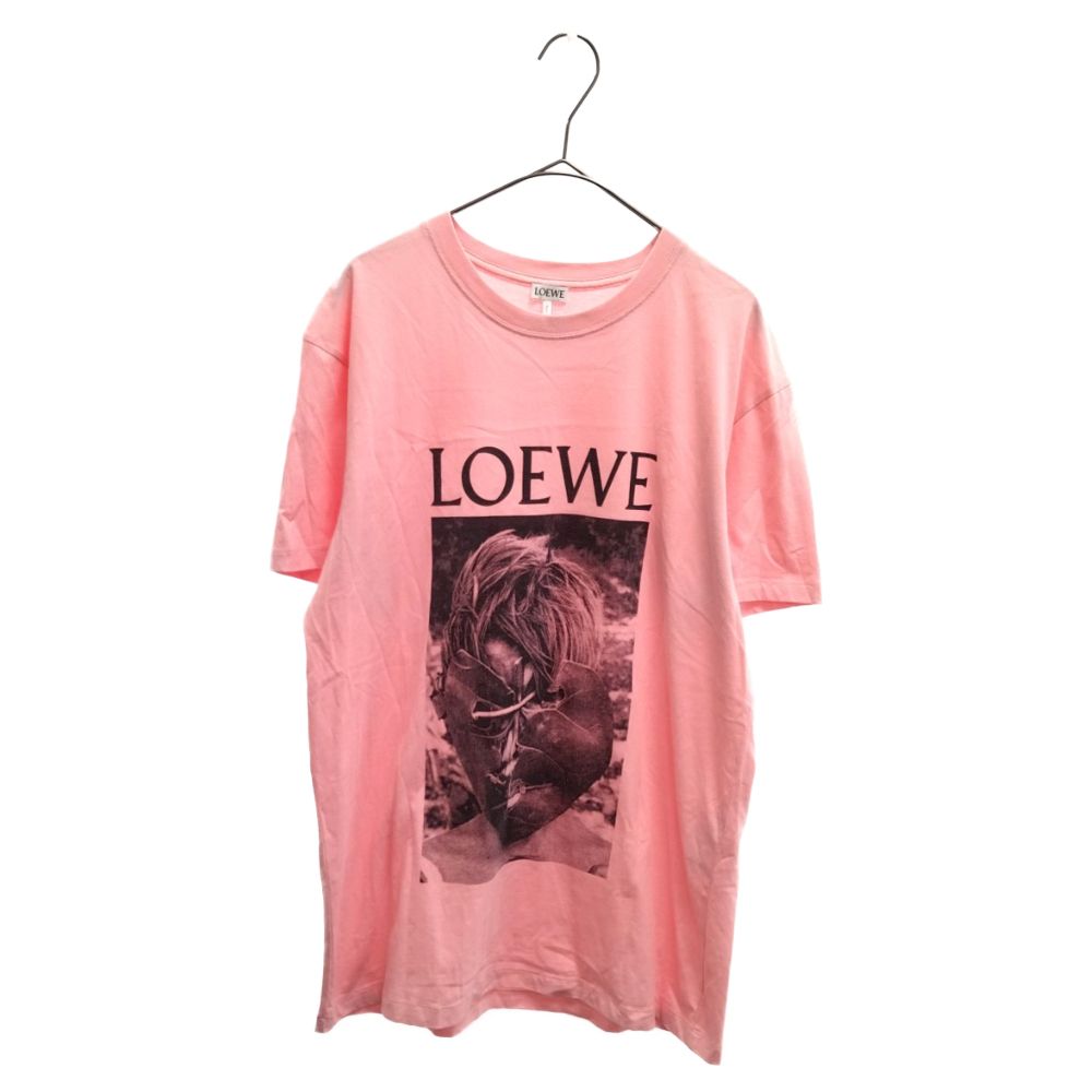LOEWE (ロエベ) 20SS KEN HEYMAN T-SHIRT ケンヘイマン プリント半袖Tシャツ ピンク