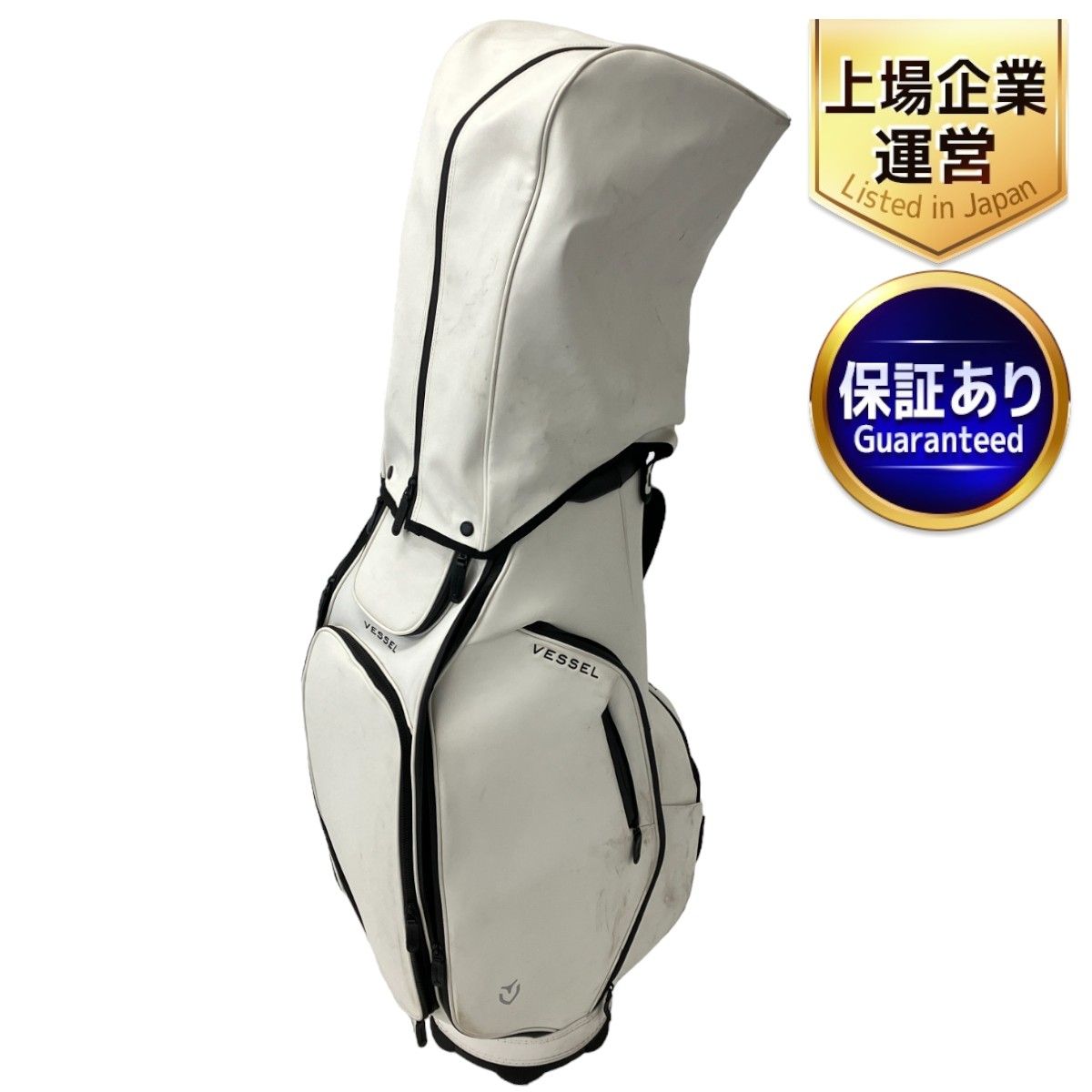 VESSEL LUX 7 JP キャディバッグ ホワイト 7分割  中古 VESSEL LUX 7 JP キャディバッグ ホワイト 7分割 中古 ゴルフ