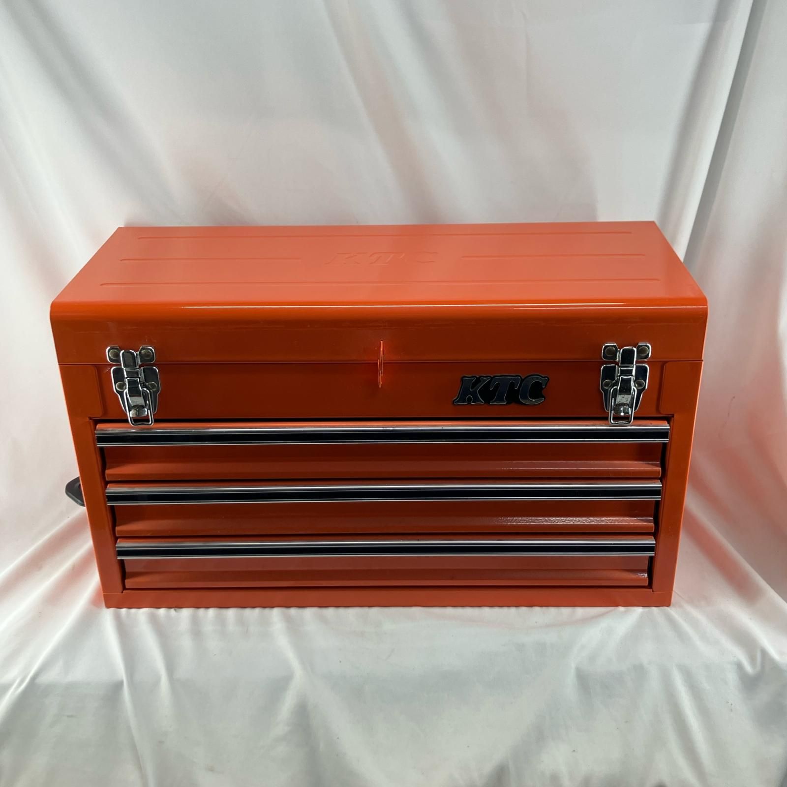 KTC ケーティーシー 工具ケース 4段 SKX0213 オレンジ トレイ付き 一部サビ有