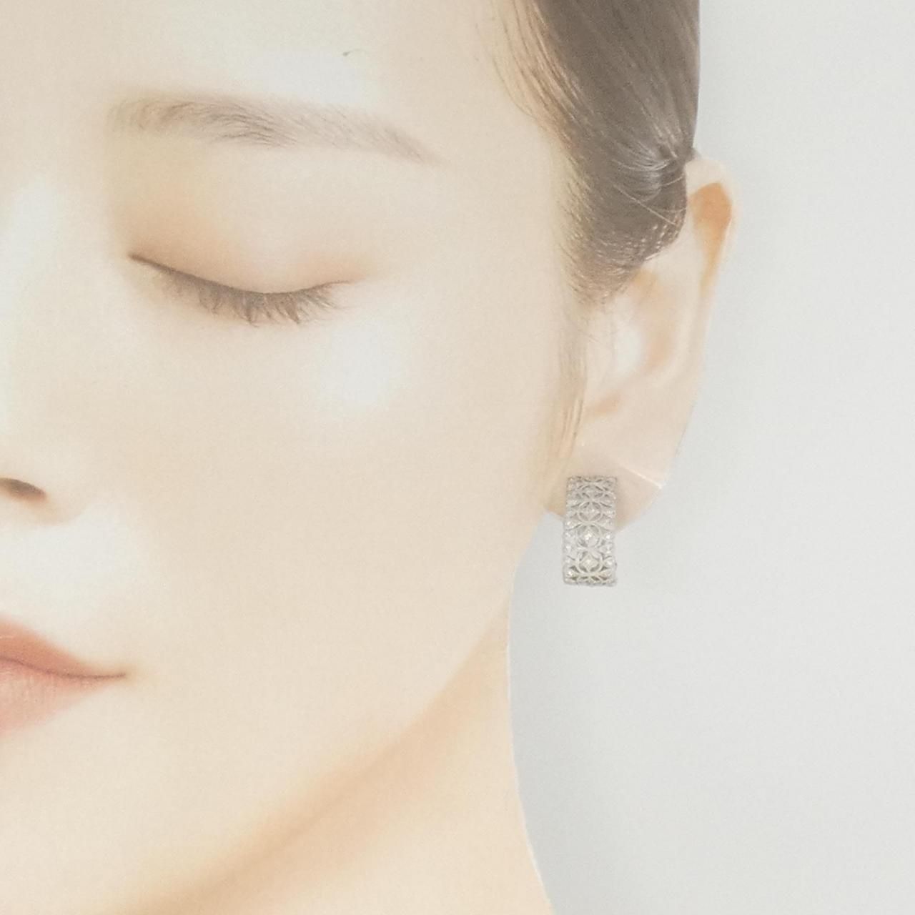 天然ダイヤモンドピアス0.46ctk18