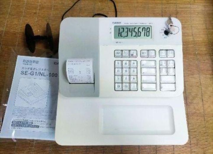 カシオレジスター　SE-G1/NL100コンパクト人気機種感熱紙　654321 カシオレジスター SE-G1/NL100コンパクト人気機種感熱紙 654321