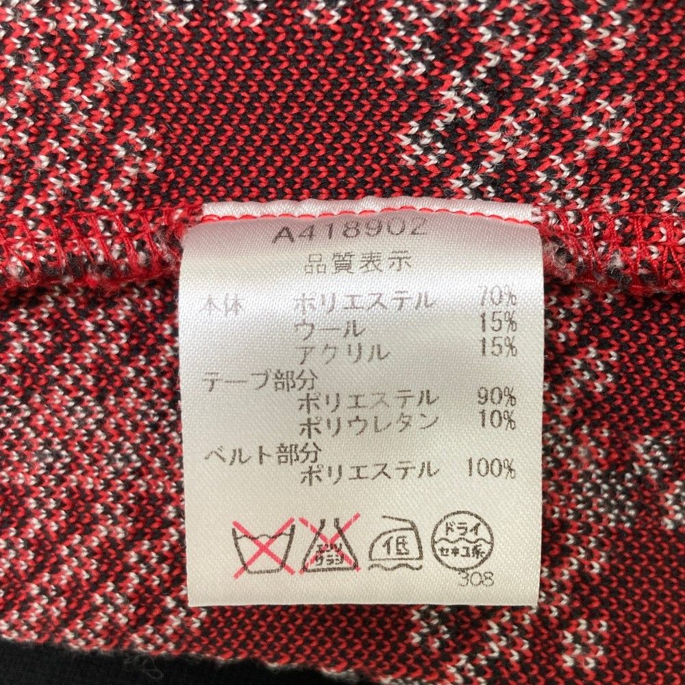 サイズ：36 ARCHIVIO アルチビオ  ニットスカート チェック柄 レッド系 [240101430264] ゴルフウェア レディース ストスト ARCHIVIO アルチビオ ニットスカート チェック柄 レッド系