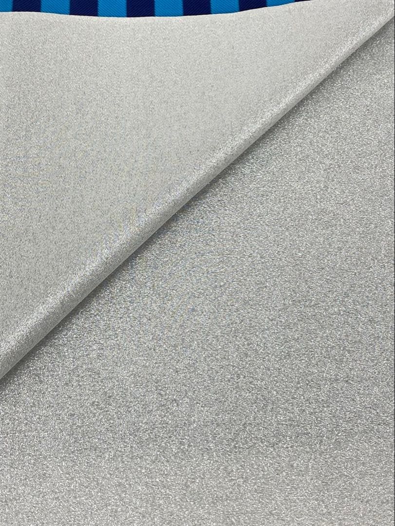 袋帯 正絹 振袖 千鳥格子 縦縞 西陣織 ロングサイズ 新品未使用品