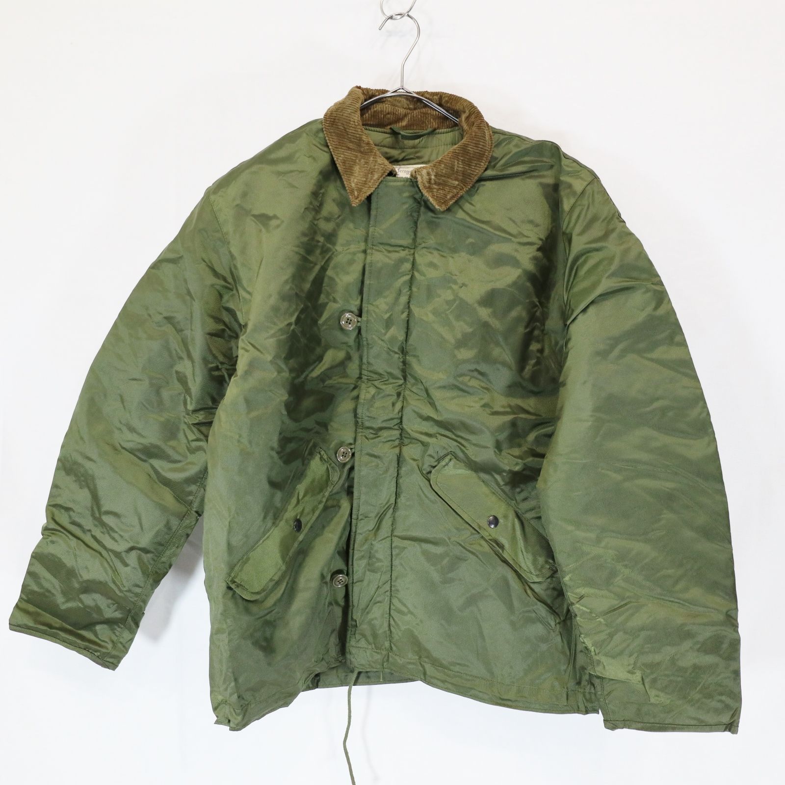 80s 米軍実物 U.S.MILITARY A-1 デッキジャケット カーキ ミリタリー 