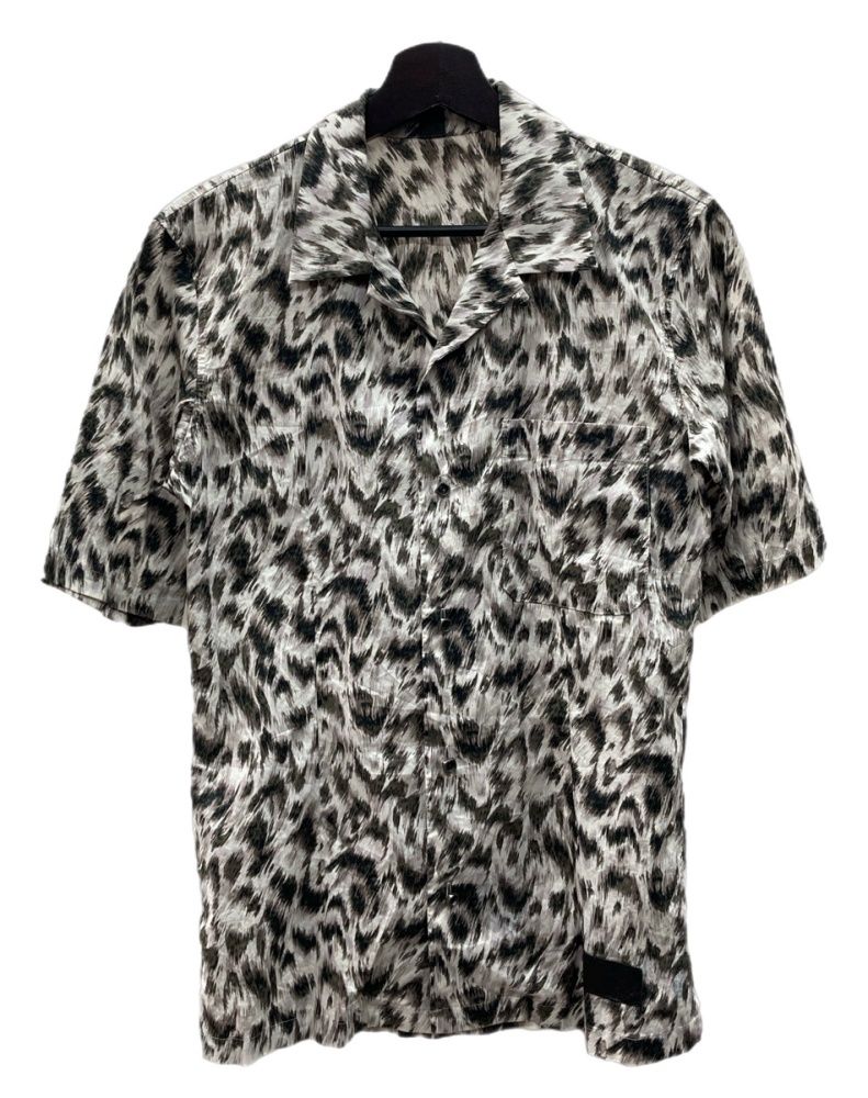 Size3のhyde着用BACKLASHレオパード柄ラビットファー素材 マフラー