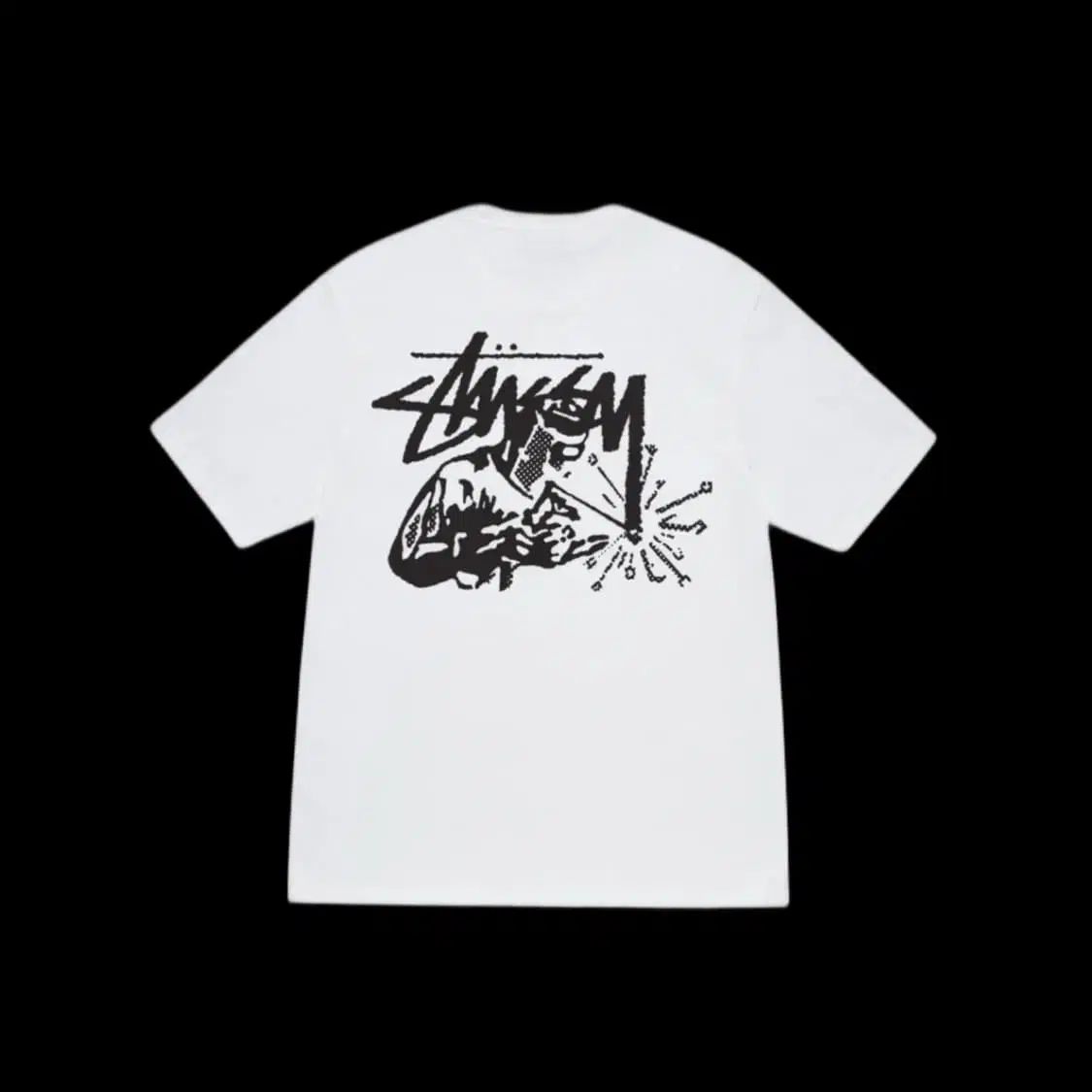 XL STUSSY ステューシー 溶接機 Tシャツ 白