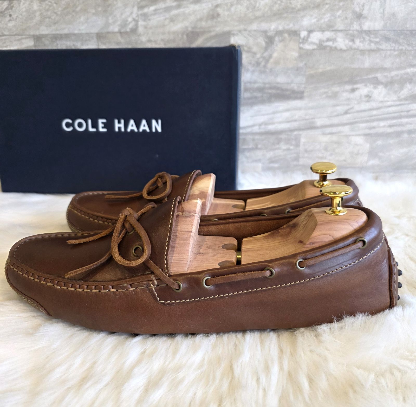 COLE HAAN ブラウン モカシン ☆COLE HAAN( コールハーン ) ドライビングシューズ モカシン