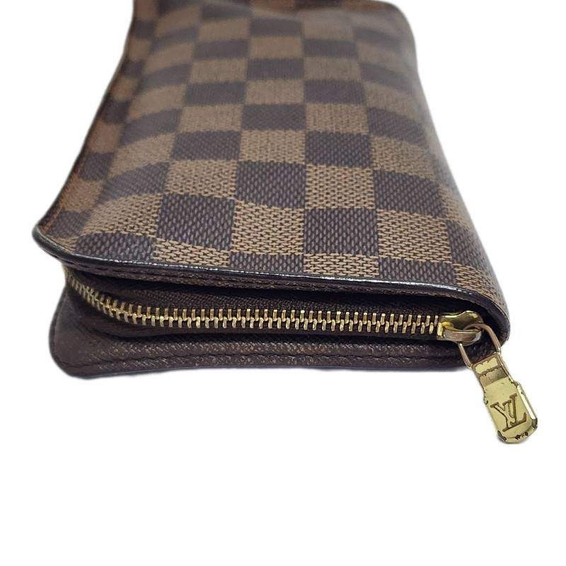 LOUIS VUITTON ルイヴィトン 長財布 ポルトモネ・ジップ ダミエ エベヌ N61728 CA0065 レディース 【中古】  22405K533 - メルカリ