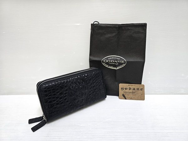 中古未使用品】 ゴダン GODANE クロコダイル 長財布 財布 ダブル