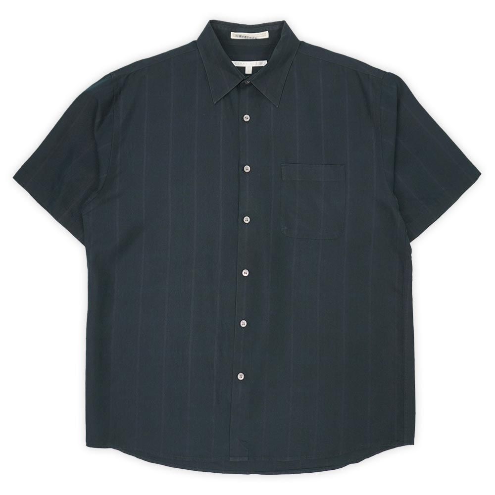 90s PERRY ELLIS レーヨン　半袖シャツ　vintage 古着　L 90s～ PERRY ELLIS ペリー・エリス 幾何学模様 ドット柄 総柄