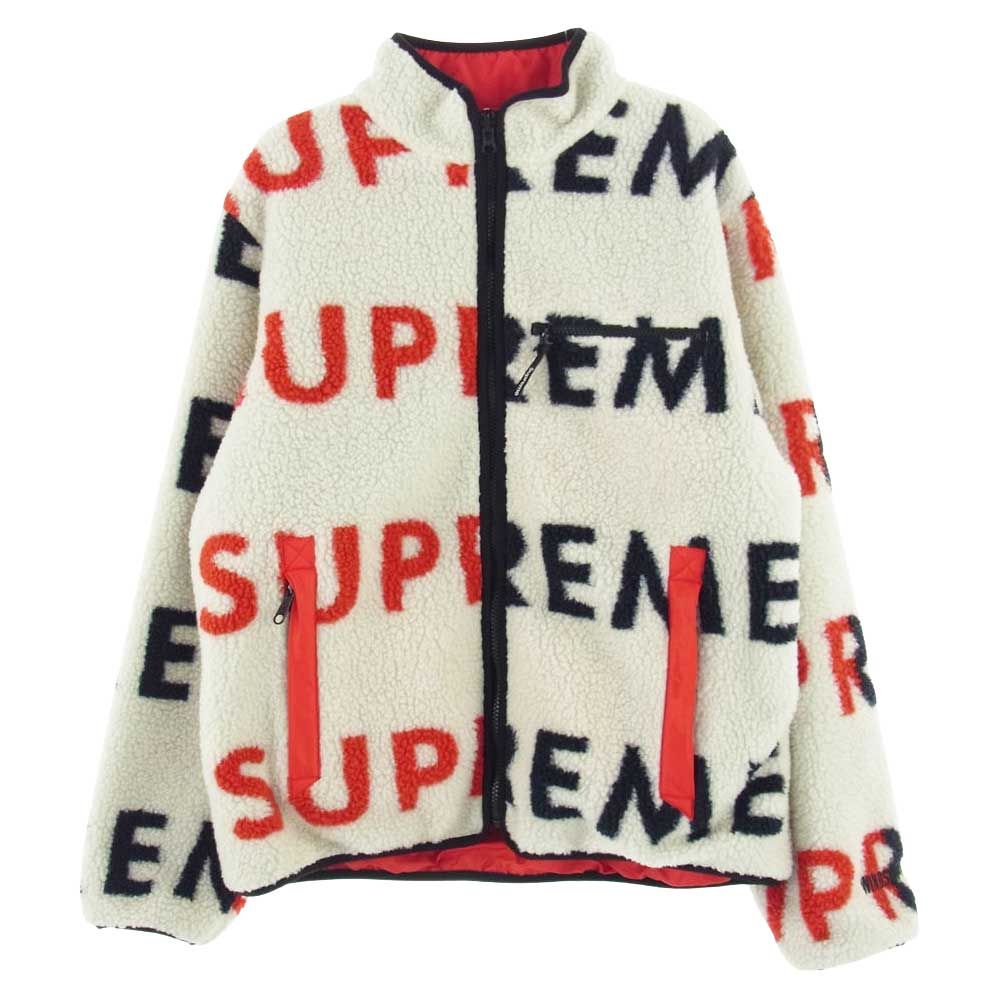 Supreme シュプリーム ジャケット 18AW Reversible Logo Fleece Jacket