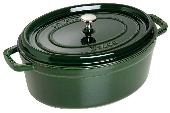 3営業日で発送 STAUB ストウブ ストウブ ピコ ココット オーバル３３㎝ バジル RSTD311