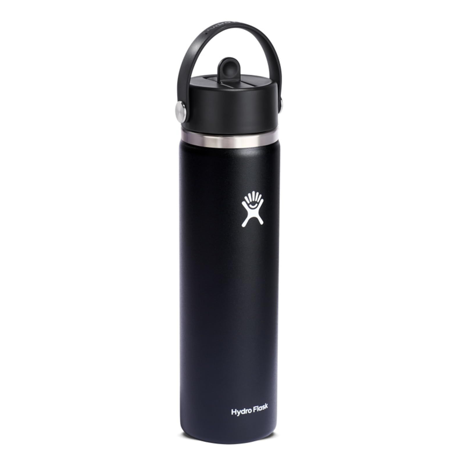 ハイドロフラスク Hydro Flask ハイドレーション 24オンス 709ml ワイドマウス フレックスストロー ブラック OLIVEOS_COM_TR