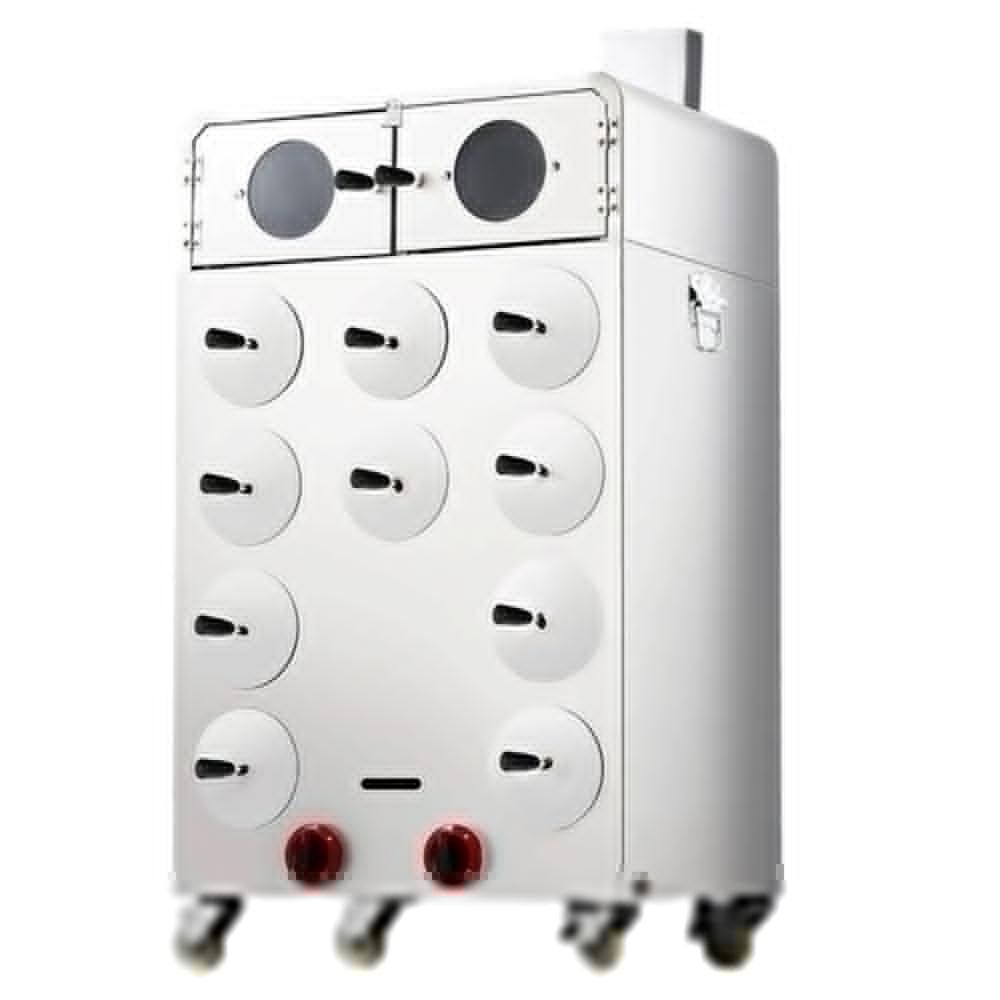 焼き芋機 ステンレス製 業務用大型 多機能 薪 木炭 ガス三種対応 移動販売車 屋台 祭り出店に最適 焦げ付き防止 省エネ設計 焼き芋 とうもろこし 栗多用途調理 10穴A