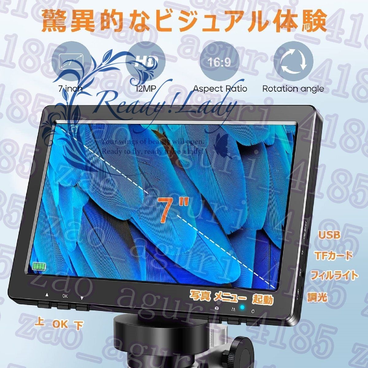 有線リモコン 8つLEDライト付き