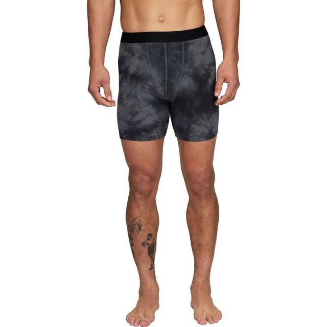 ルベント メンズ ボクサーパンツ アンダーウェア Lightweight 6in Boxer - Men s Charcoal Tie Dye