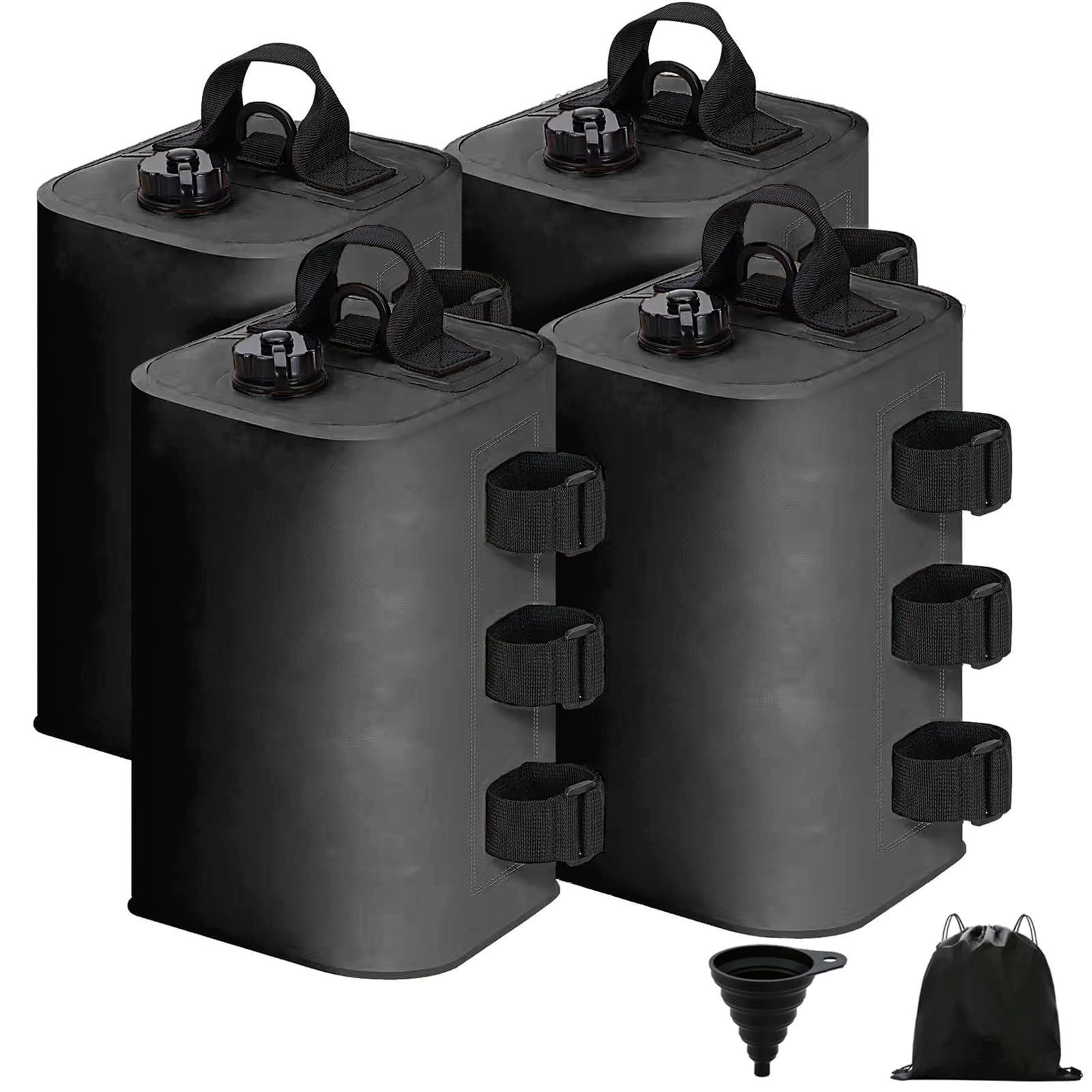 Color:ブラック*4set テント 重り 4個セット ウェイトバッグ おもり