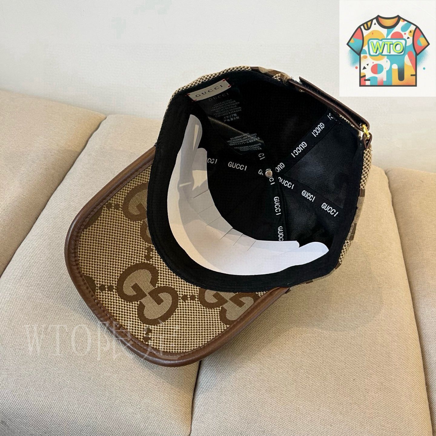 うまる様御専用　GUCCI レアベースボールキャップ　新品未使用品 GGキャンバス ベースボールキャップベージュ＆ブルー | GUCCI公式