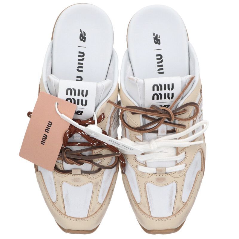ミュウミュウ×ニューバランス 530SL デコカーフレザー ミュール MIU MIU x New Balance 『530 SL Deco Calf Leather Mule』が