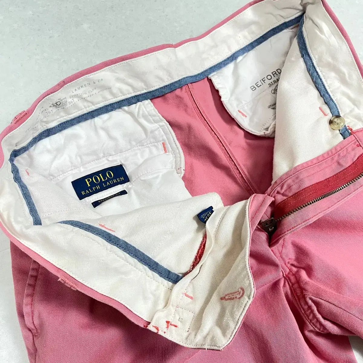 け様ラルフローレンPOLObyRalphLaurenポロチノパンピンク POLO RALPH LAUREN 大きいサイズ メンズ ポロラルフローレン