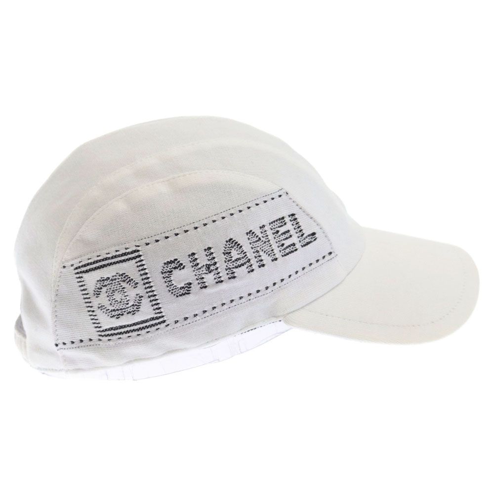CHANEL スポーツライン サイドロゴ コットン キャップ CHANEL スポーツライン サイドロゴ コットン キャップ