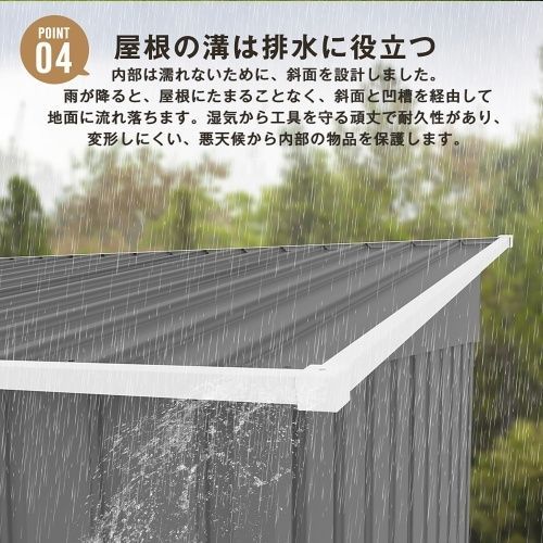 物置 防水|耐侯