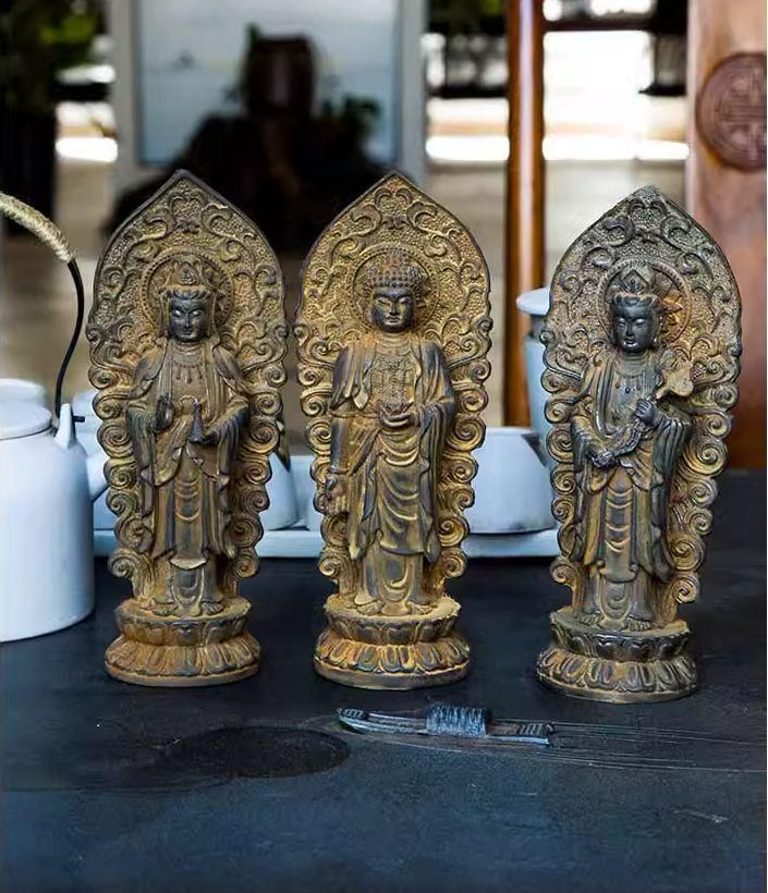 高村光雲 聖観音 菩薩 金属製 仏像 彫刻 開運 風水 置物 アンティーク