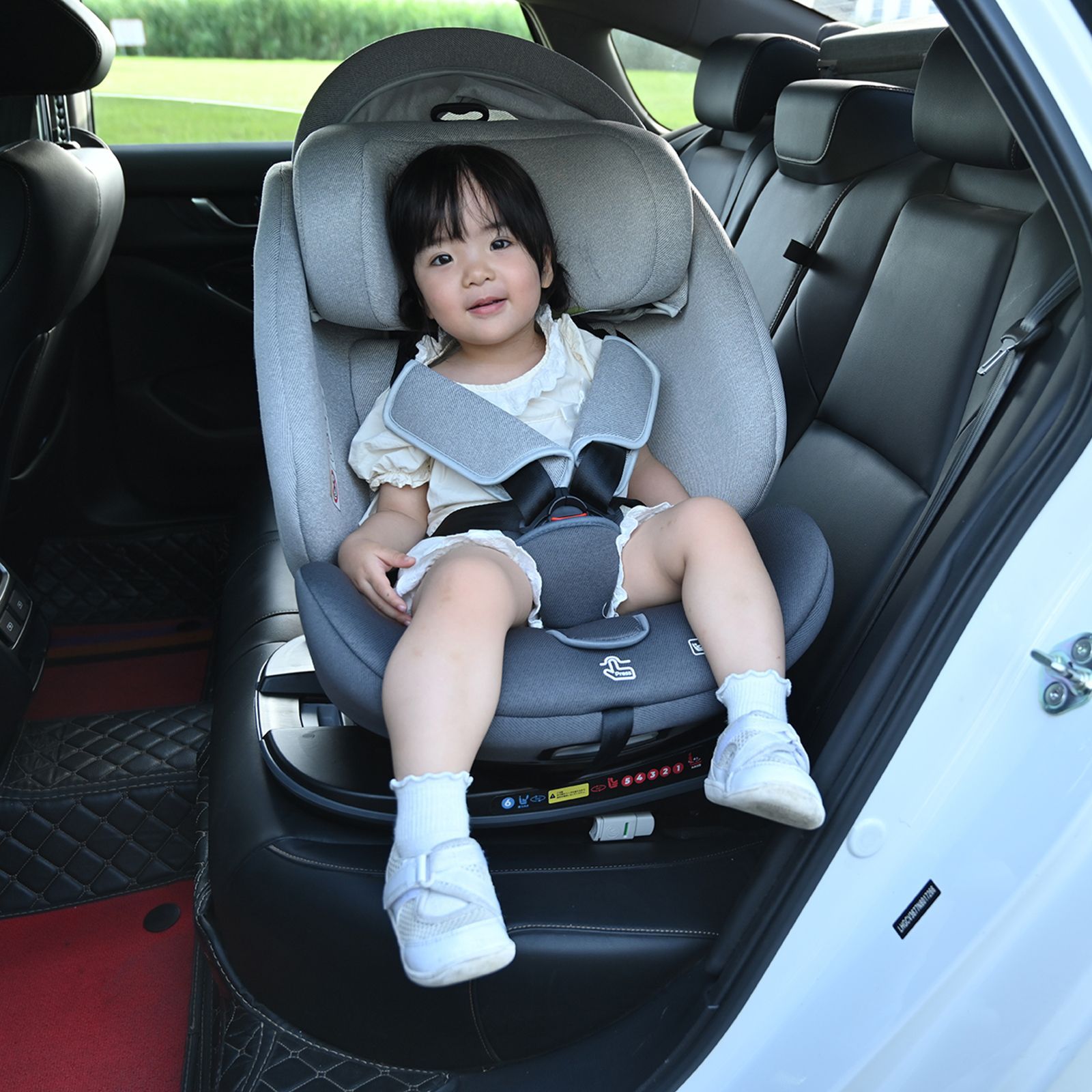 チャイルドシート 新生児 ISOFIX 0歳～12歳頃 360度回転式 40～150cm ジュニアシート ベビーシート 長く使える 洗える 取付簡単  調節可能 キャノピー付き カー用品 出産祝い プレゼント - メルカリ