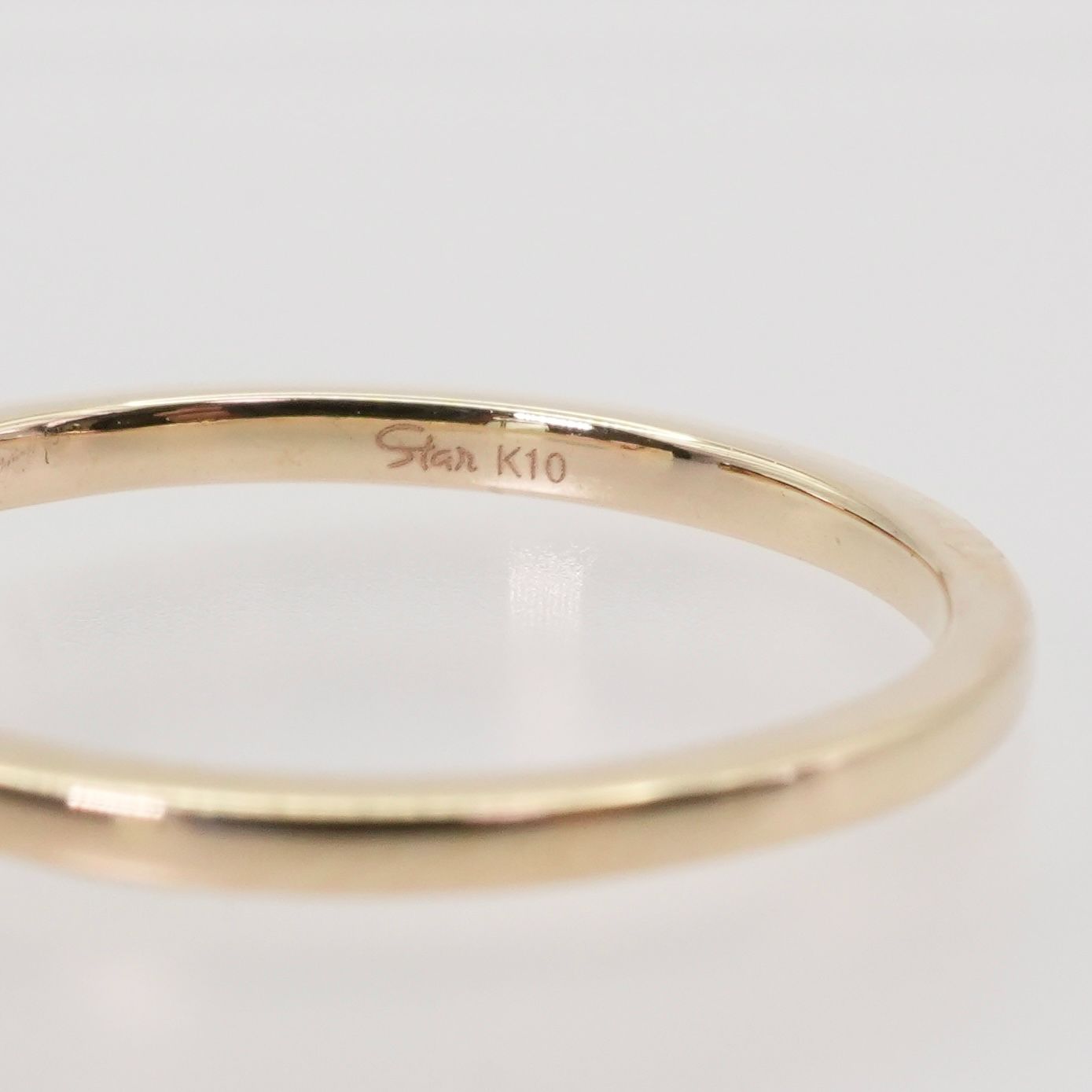 【STAR JEWELRY】スタージュエリー K10フォークリング 3号ピンキー STAR JEWELRY】スタージュエリー K10フォークリング 3号ピンキー