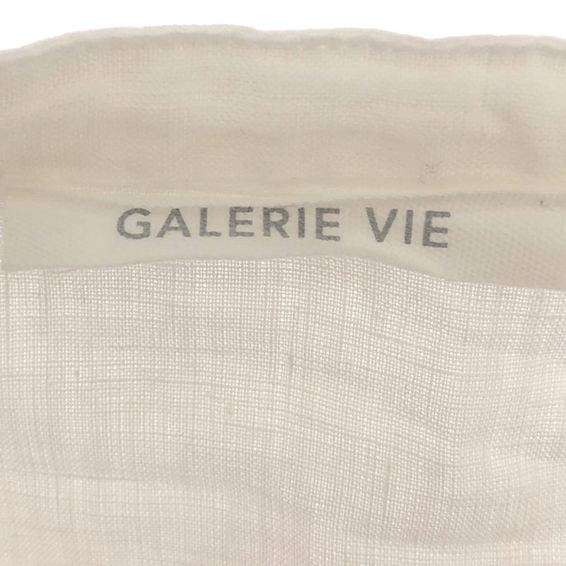 GALERIE VIE / ギャルリーヴィー | 2024SS | リネンポプリン カットオフブザムシャツ | F | ホワイト | レディース GALERIE VIE / ギャルリーヴィー | 2024SS | リネンポプリン カット