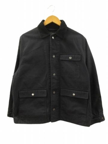 ニューエラ NEW ERA ブラックレーベル BLACK LABEL  カバーオール DUCK COVERALL ワークジャケット ブラック M