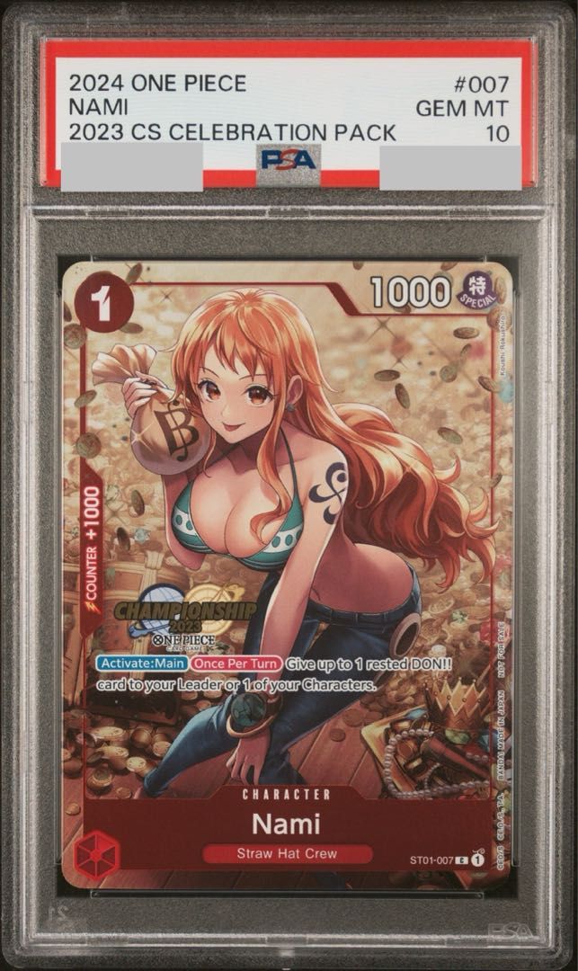 PSA10】ナミ C パラレル チャンピオンシップ2023 英語版 PROMO ST01-007