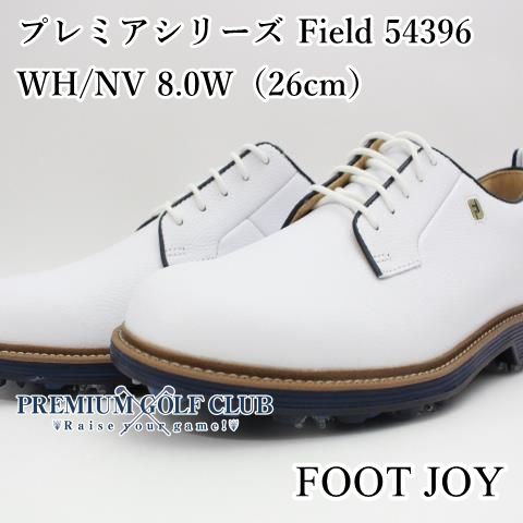 新品 フットジョイ プレミアシリーズ フィールド Field 54396 ホワイト/ネイビー 8.0W（26cm） シューズ 2024年 日本未発売 US天然皮革モデル！ [4873]