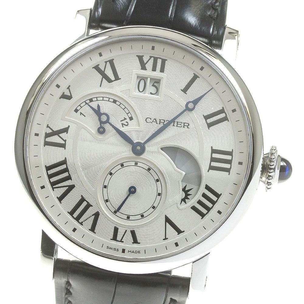 カルティエ CARTIER W1556368 ロトンド ドゥ カルティエ グランドデイト レトログラード 自動巻き メンズ良品保証書付き_820835