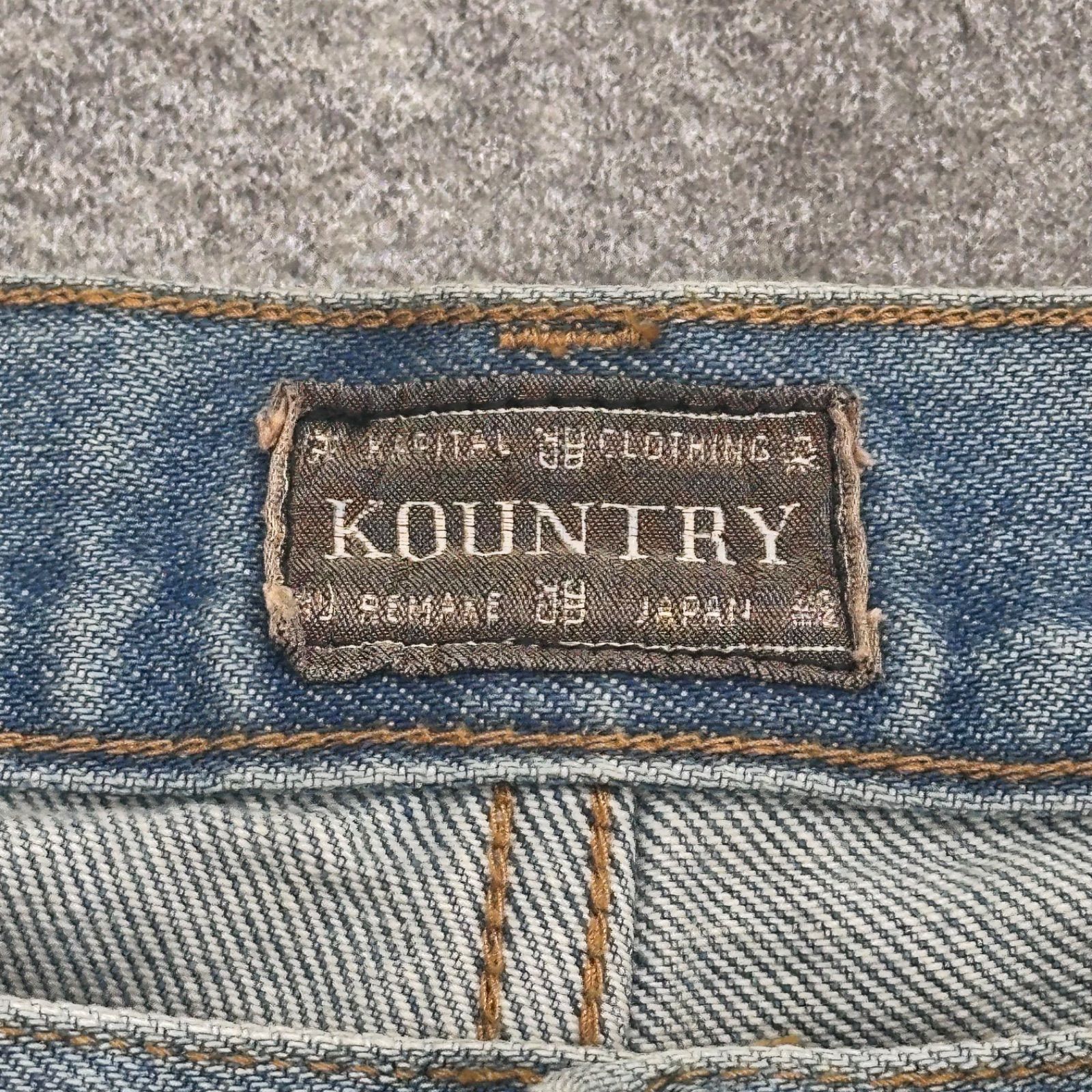 未使用品 KAPITAL 24SS 14oz DENIM SHORTS STUDS REMAKE