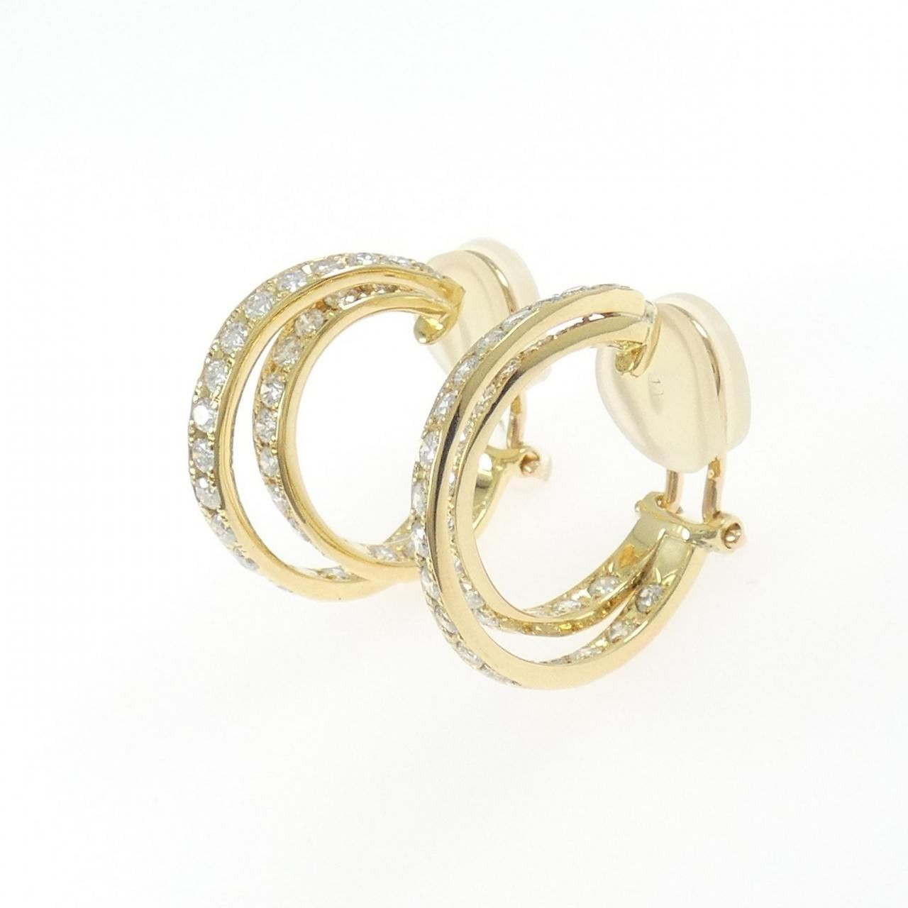 K18YG ダイヤモンド イヤリング 1.30CT