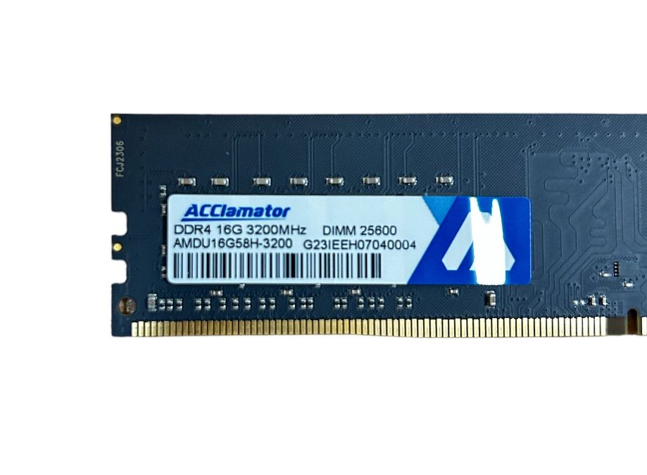 16GB 3200MHz Memory DDR4 UDIMM/ PC4-25600 CL22 1.2V (16GB x