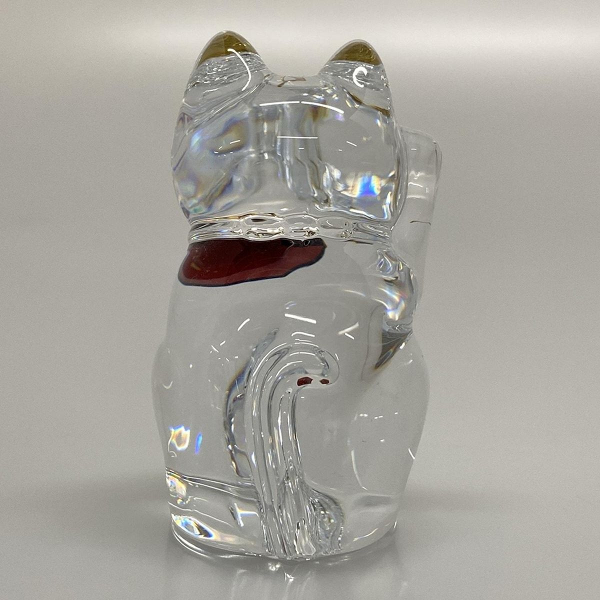 Baccarat(バカラ) 小物美品 ラッキーキャット クリア 置物