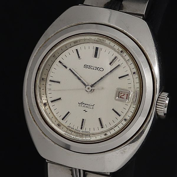 SEIKO 手巻き 腕時計 レディース 2202-0080 スペシャル シルバー 