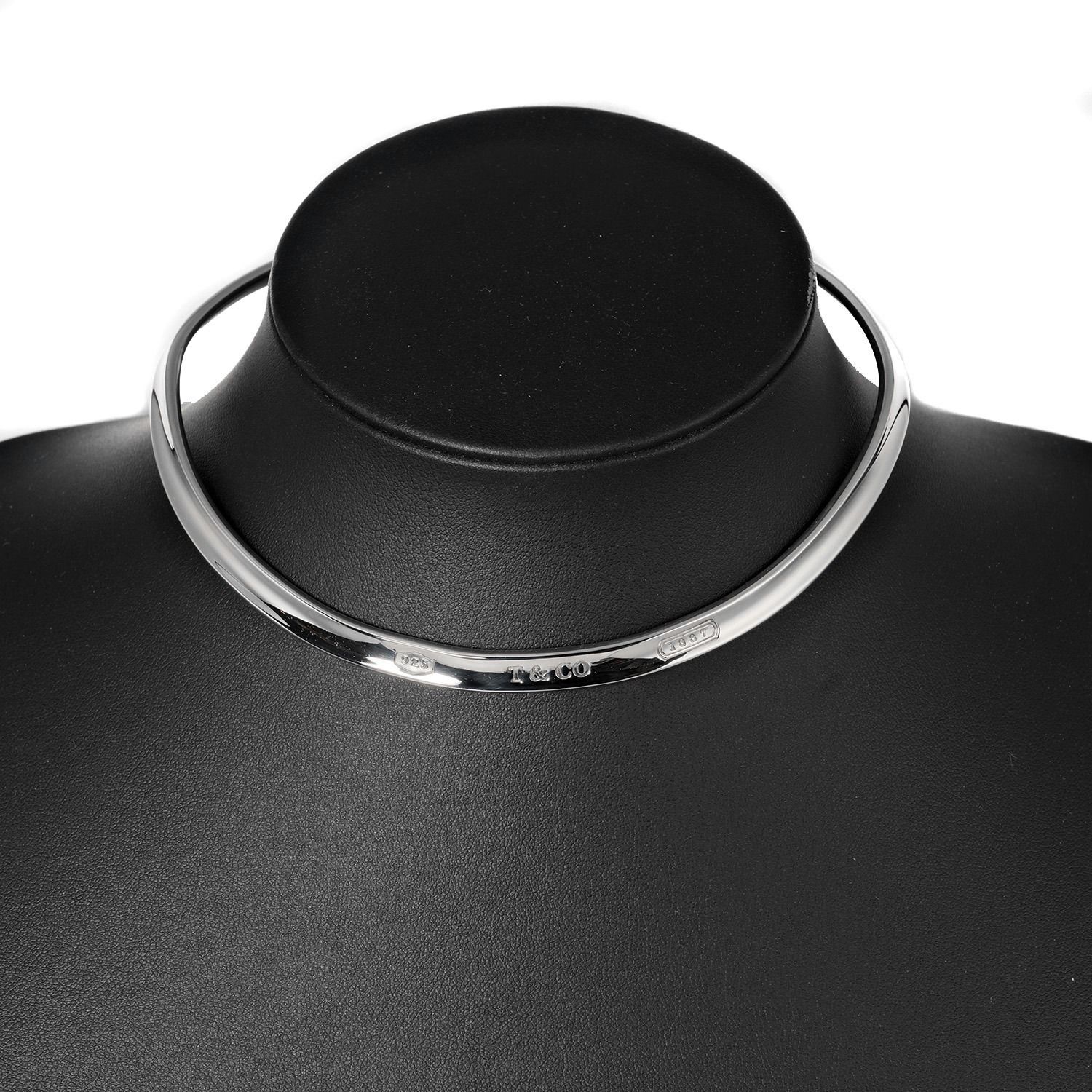 美品レア ティファニー 1837 ネックカフ チョーカー シルバー925