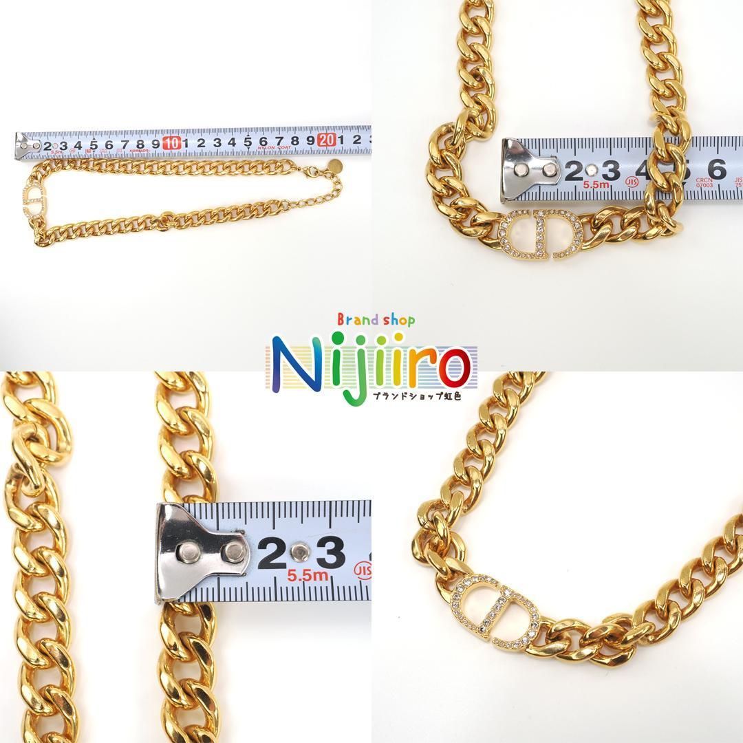 極美品】ディオール モンテーニュ チョーカー ネックレス ゴールド 
