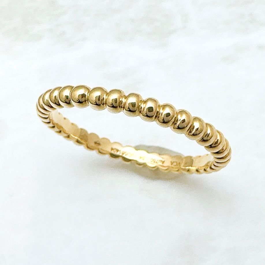 VanCleef&Arpels ペルレ リング　スモール　６号　イエローゴールド VanCleef&Arpels ペルレ リング スモール 6号 イエローゴールド