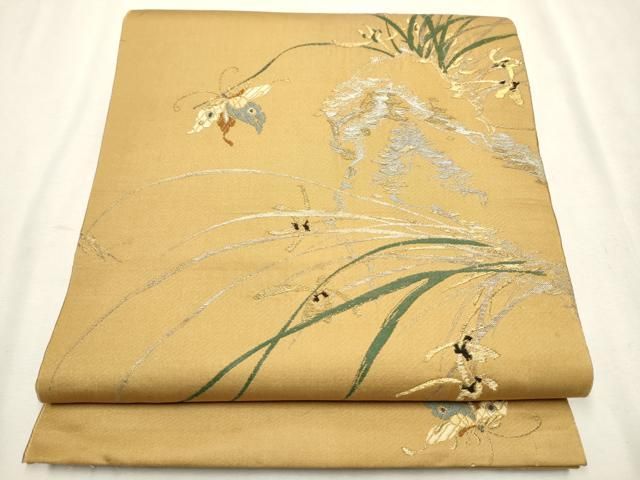 平和屋着物○龍村美術織物 龍村製 丸帯 離宮への誘い 金銀糸 共箱付き