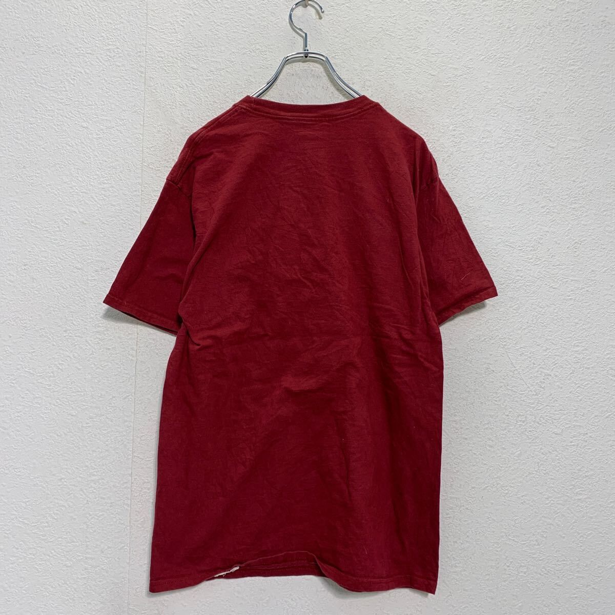 Hanes 半袖 キャラクター プリントTシャツ M バーガンディ
