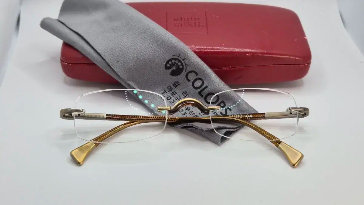 アランミクリ フチなしメガネ カルティエ TENアイ半7285 レスカル Kame ManNen