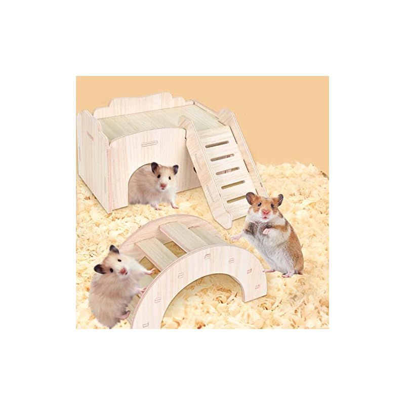 5点ハムスター ハウス おもちゃ ハムスターハウス 木製 小動物用