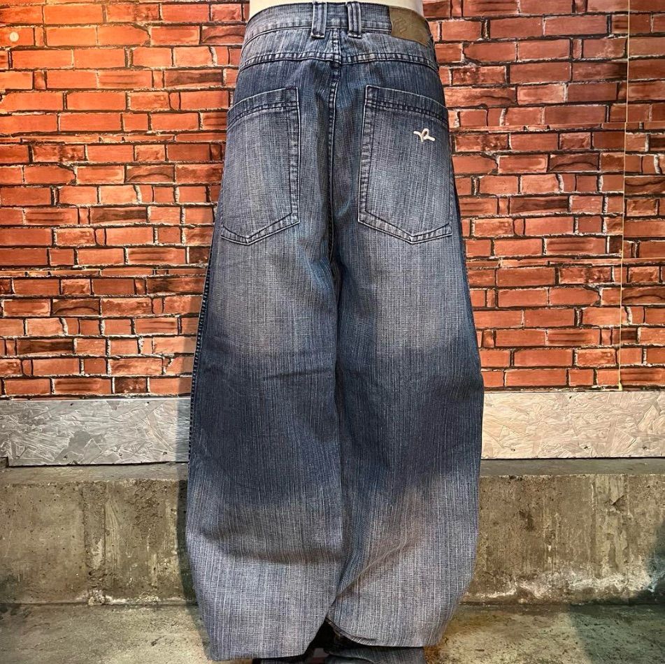 ROCAWEAR ロカウェア ワイドバギー デニムショーツ ハーフパンツ W36