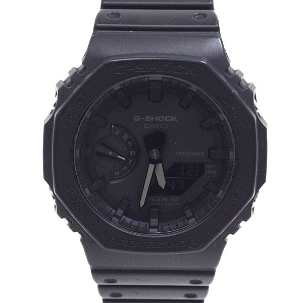 CASIO カシオ メンズ腕時計 Gショック GA-2100 20気圧防水 ブラック文字盤 樹脂 クォーツ【中古】